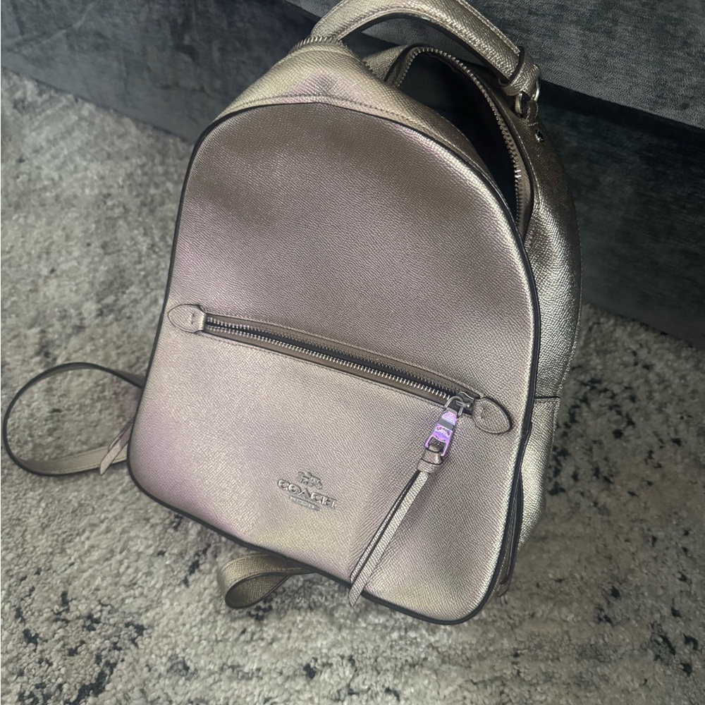 Coach Shimmering Gold Backpack